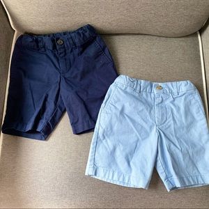 Two pair of Ralph Lauren Polo chino shorts toddler boy 3T